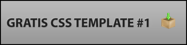 Gratis CSS template