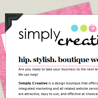 Boutique web design, hip website designer, stylish premade websites