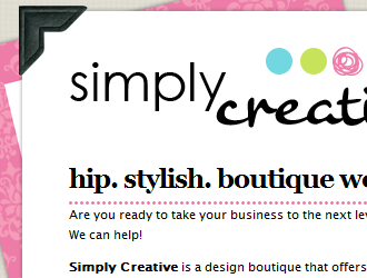 Boutique web design, hip website designer, stylish premade websites